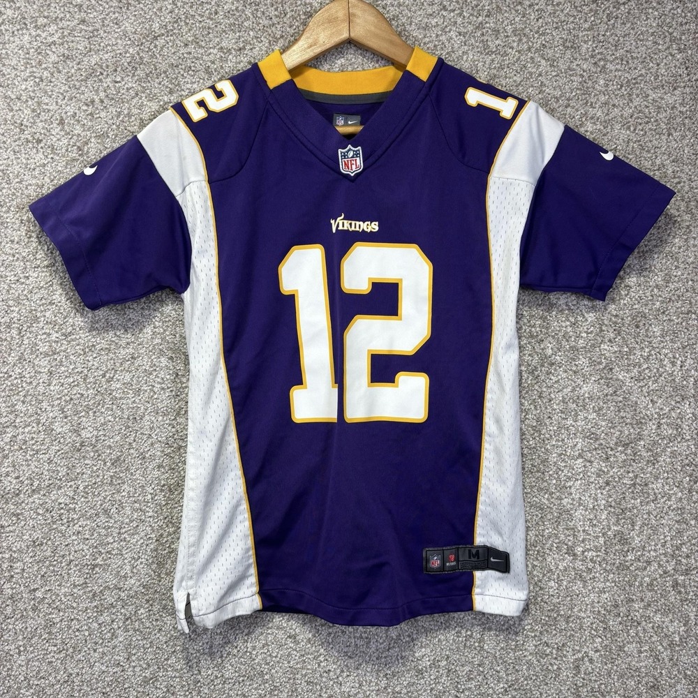 Minnesota Vikings Jersey Boys Medium Purple NFL Football Percy Harvin 12 Nike